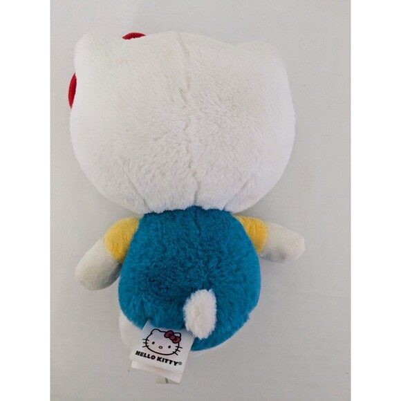 Hello Kitty Sanrio Classic Blue Overalls Plush 10" - Picture 3 of 5